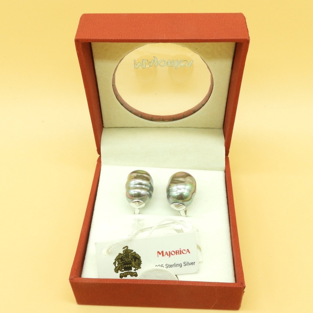 Majorica 12mm Baroque Pearl Drop Earrings